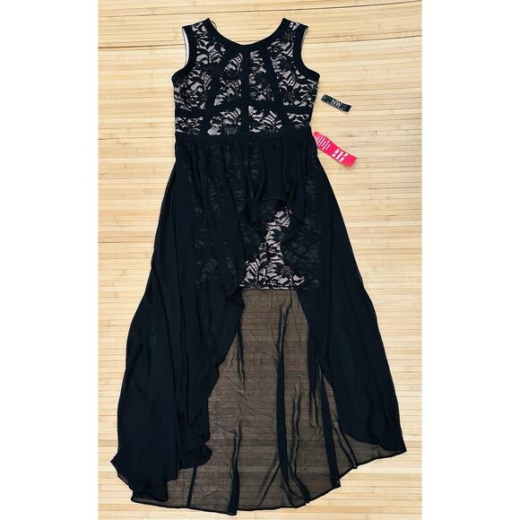 Nightway NEW Sparkle Lace Chiffon Women’s 14 Formal Party Event Stellar - Picture 6 of 14